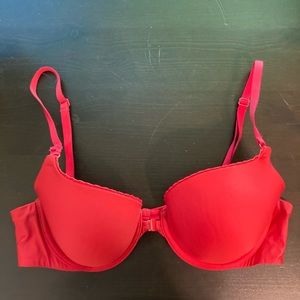 Victoria’s Secret Demi Front-Clasp Red bra 34c